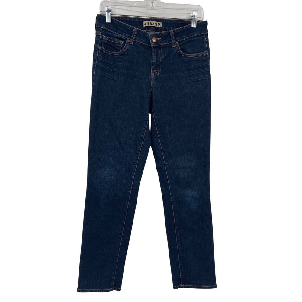 J Brand Scarlett Seven Eighths Jeans Womens 29 Blue Ink Slim Fit Minimalist